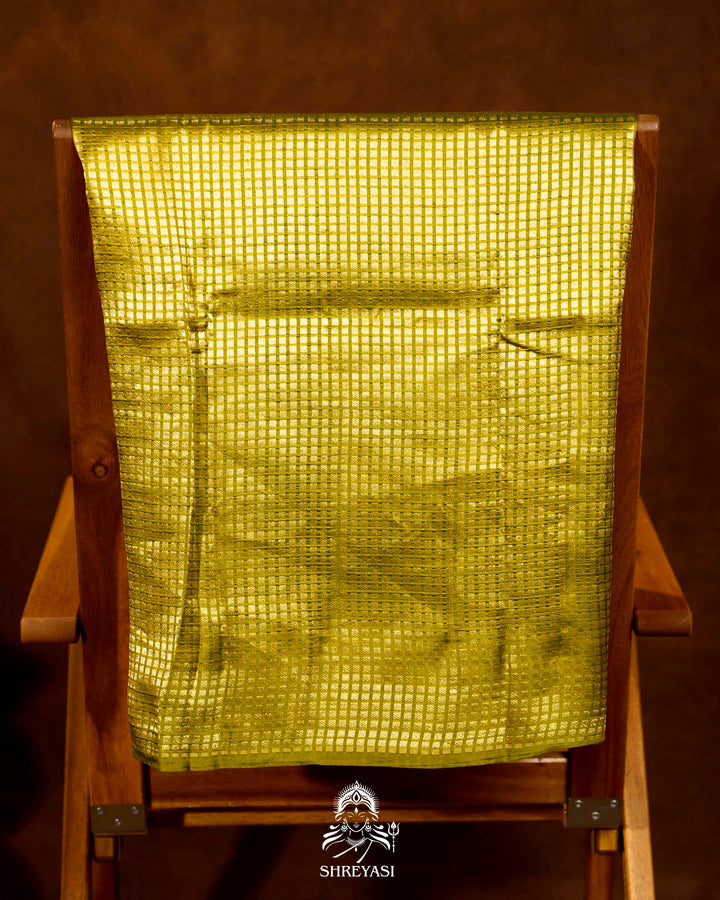 Pure Banarasi Soft Silk Saree with Mashru Border