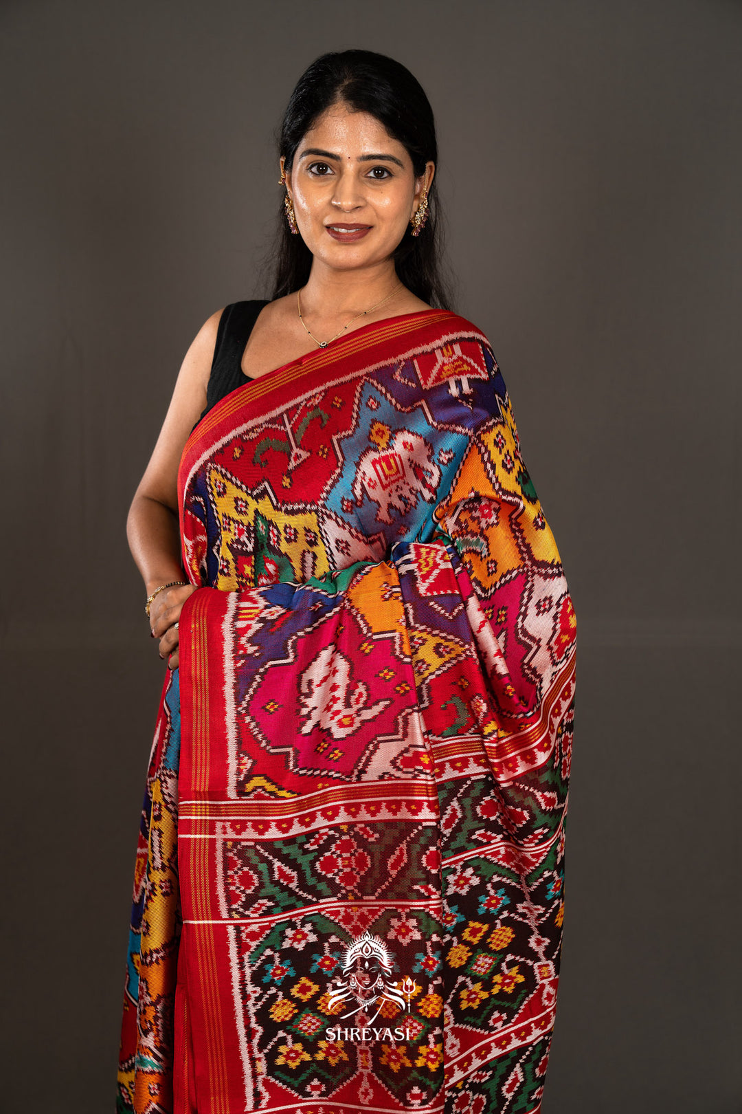 Handloom Pure Twill Patola Silk Saree
