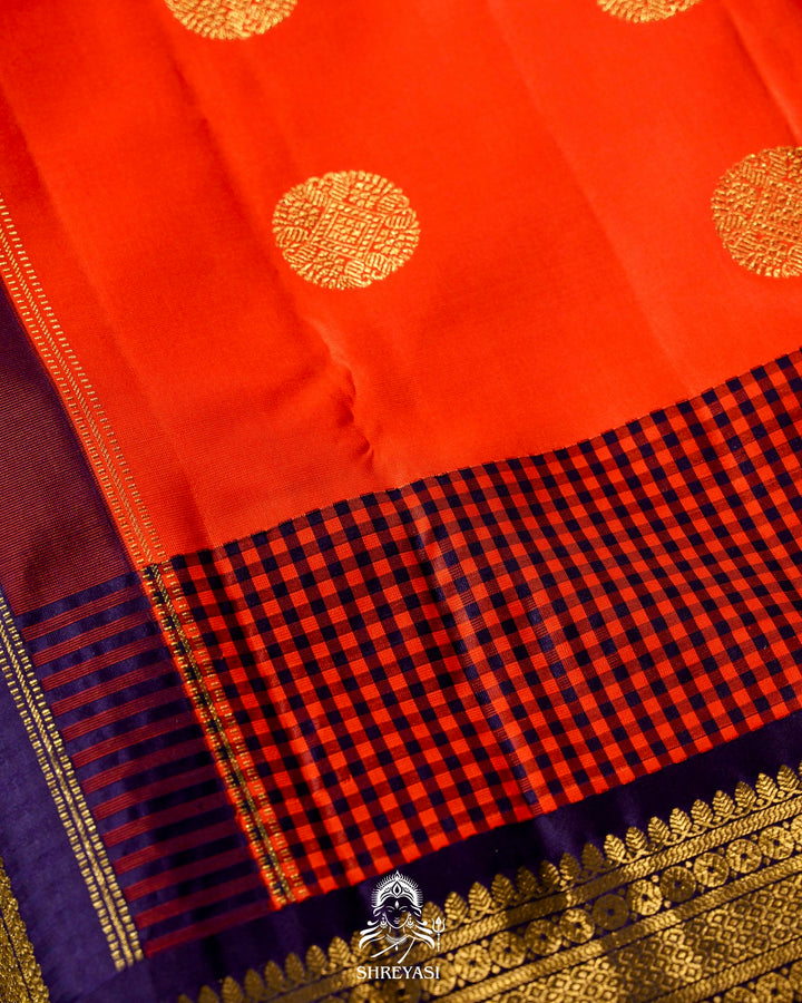 Handloom Pure Kanjivaram Silk Saree with Real Zari