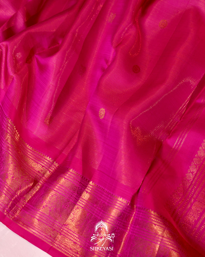 Handloom Kanjivaram Silk Saree with Real Zari