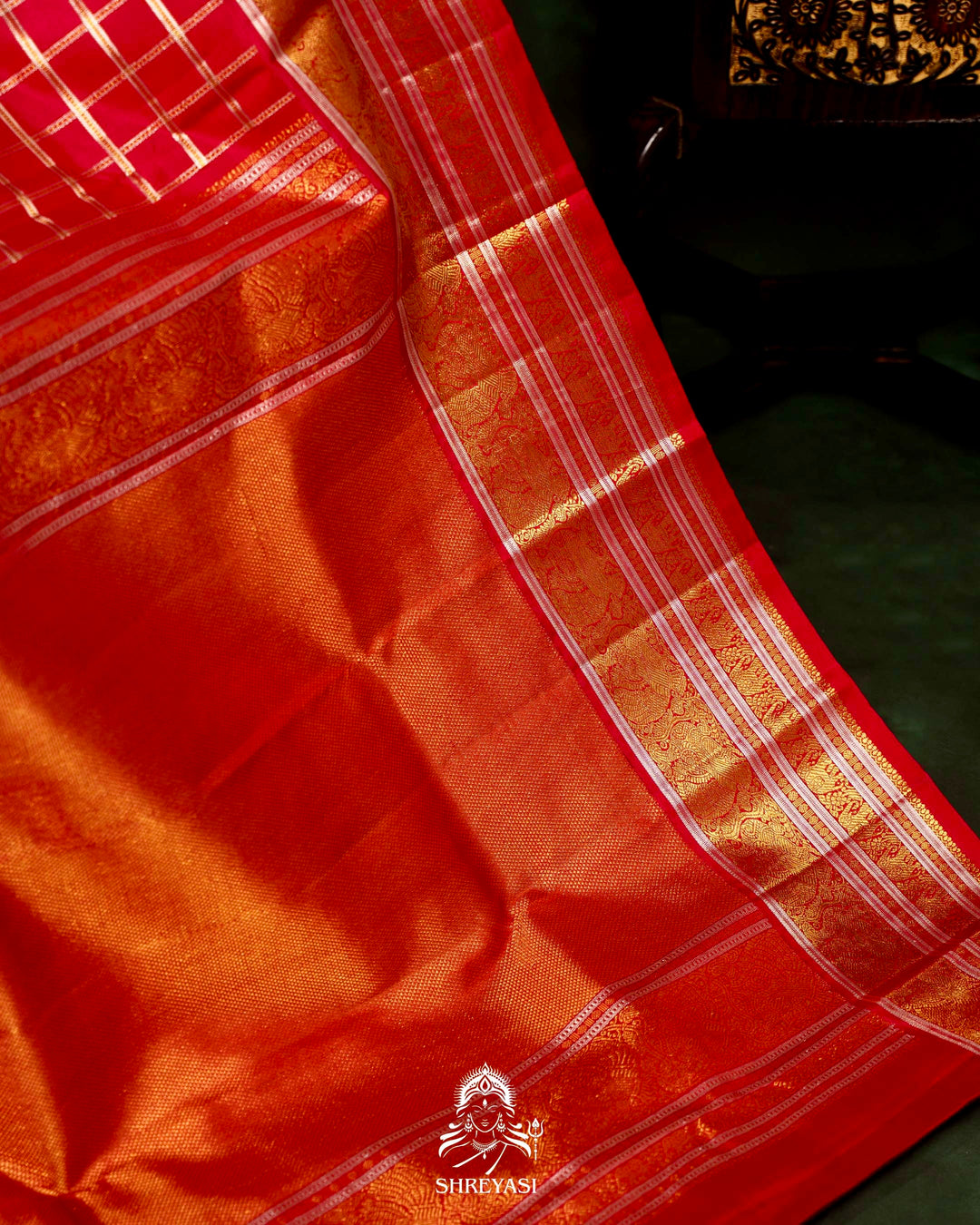 Handloom Pure Kanjivaram Silk Saree with Real Zari