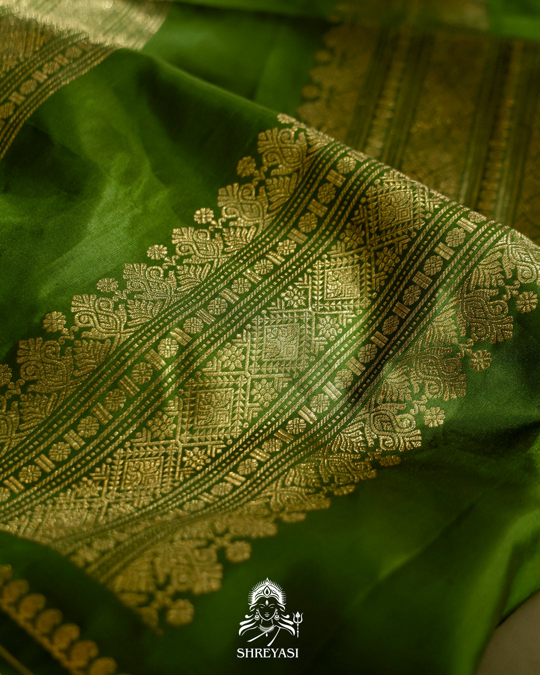 Kanjivaram Silk Saree with Real Zari and Tanjore Artwork