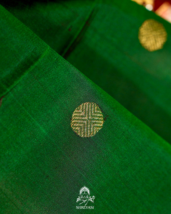 Handloom Pure Kanjivaram Silk Sarees with Real Zari and Hand Painted Tanjore Art