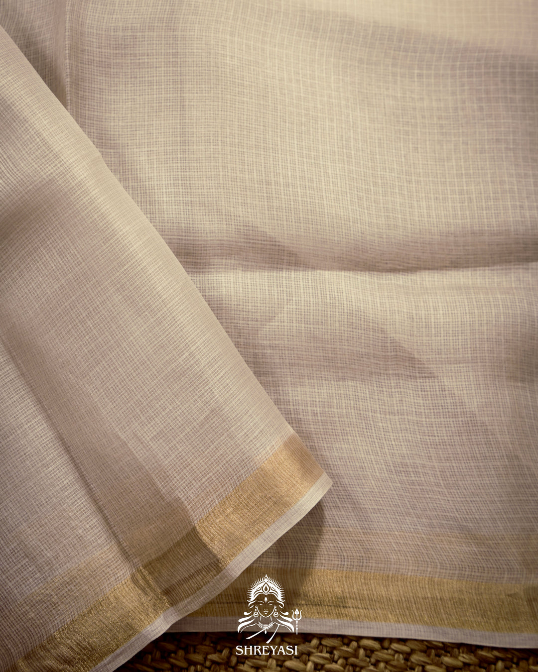 Handloom Pure Silk Kota Saree with Resham Floral Embroidery