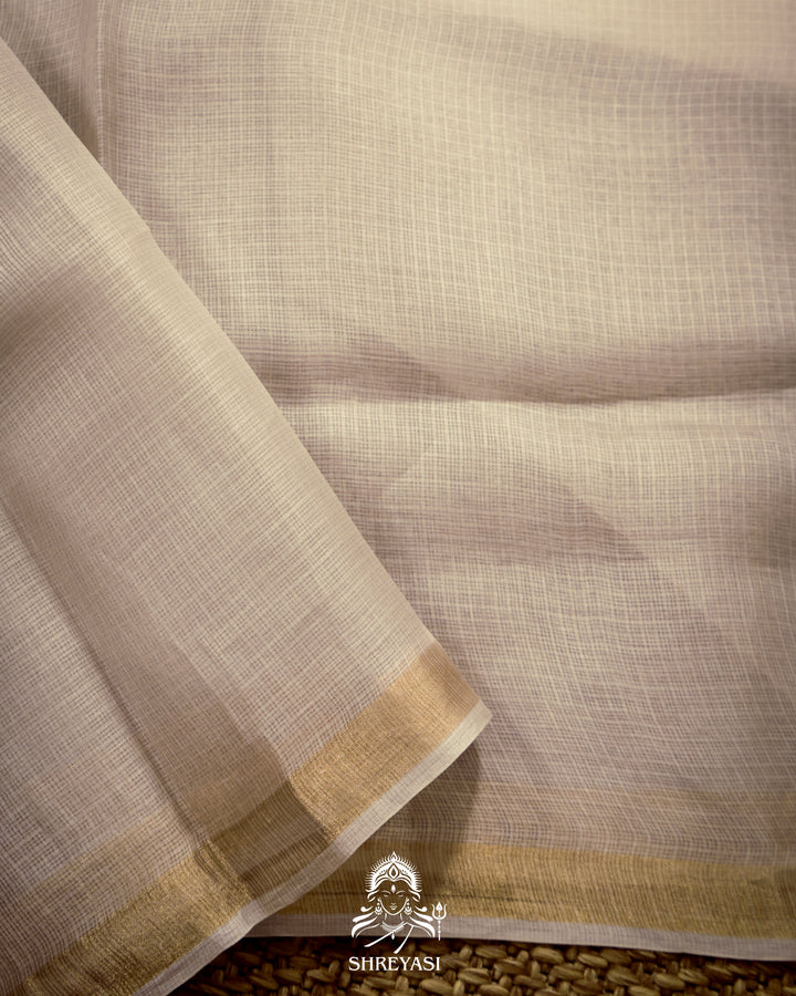 Handloom Pure Silk Kota Saree with Resham Floral Embroidery