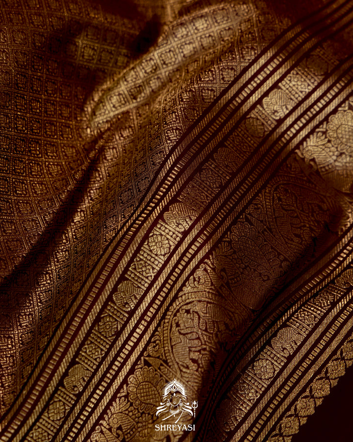Handloom Kanjivaram Silk Saree with Real Zari