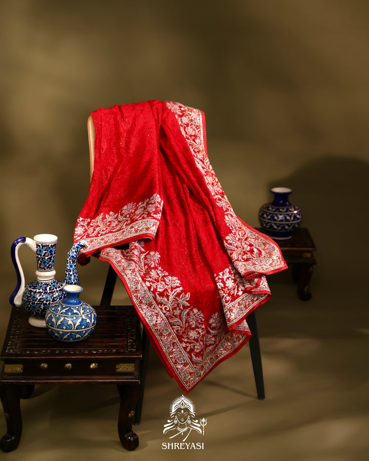 Georgette Saree with Thread Embroidery