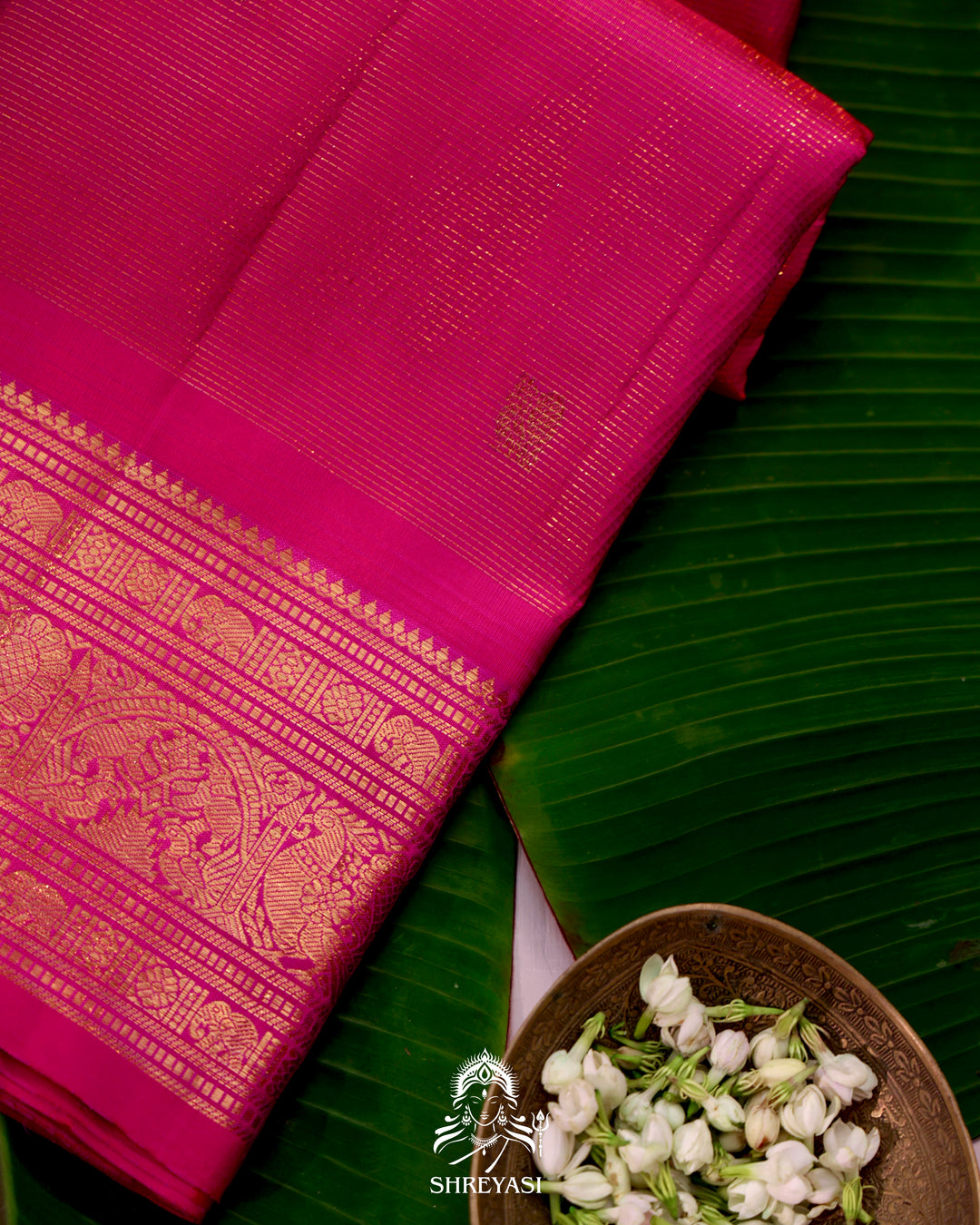 Handloom Kanjivaram Silk Saree with Real Zari