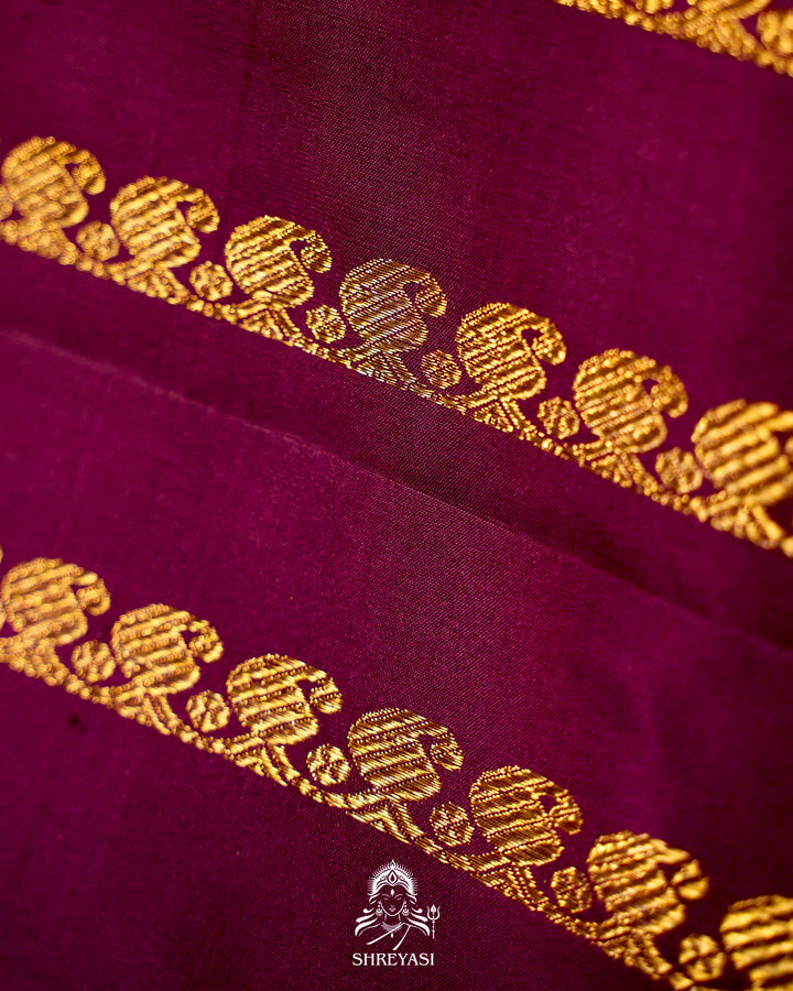 Handloom Pure Kanjivaram Silk Saree with Real Zari