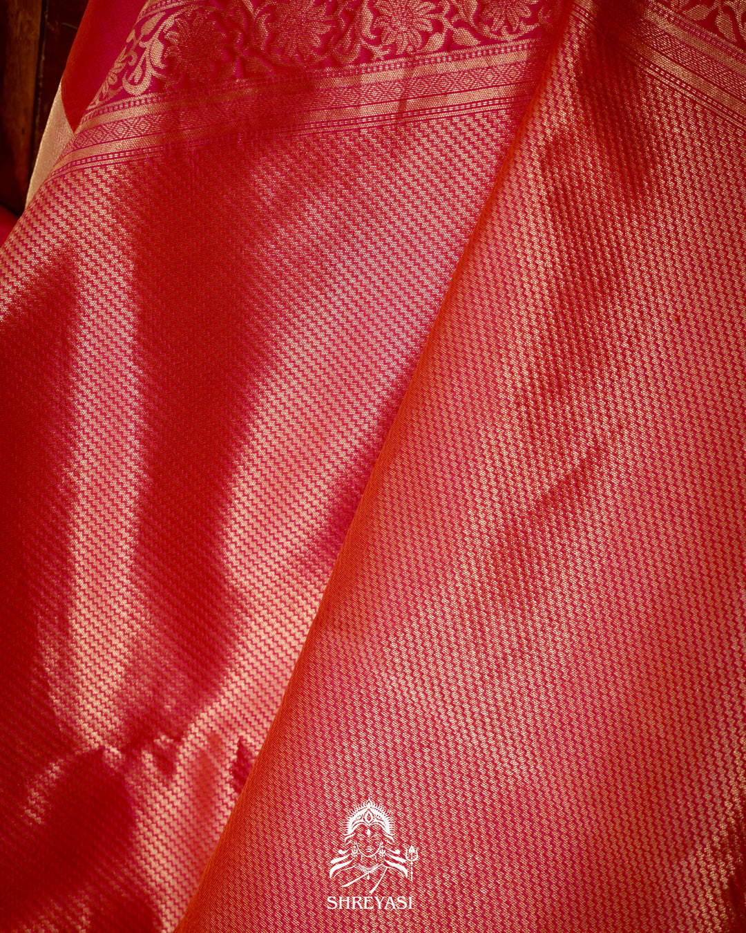 Handloom Pure Kanjivaram Soft Silk Saree with Petit Point Embroidered Floral Bird Clusters