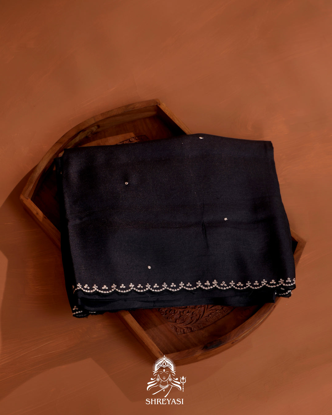 Tussar Silk Saree with Paithani Pen Kalamkari Blouse