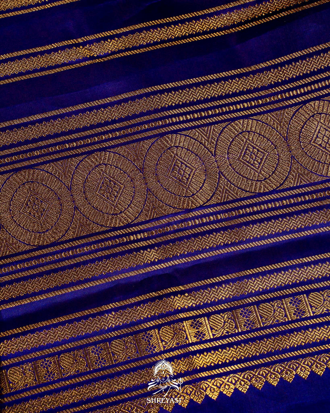 Handloom Pure Kanjivaram Silk Sarees with Real Zari and Hand Painted Tanjore Art