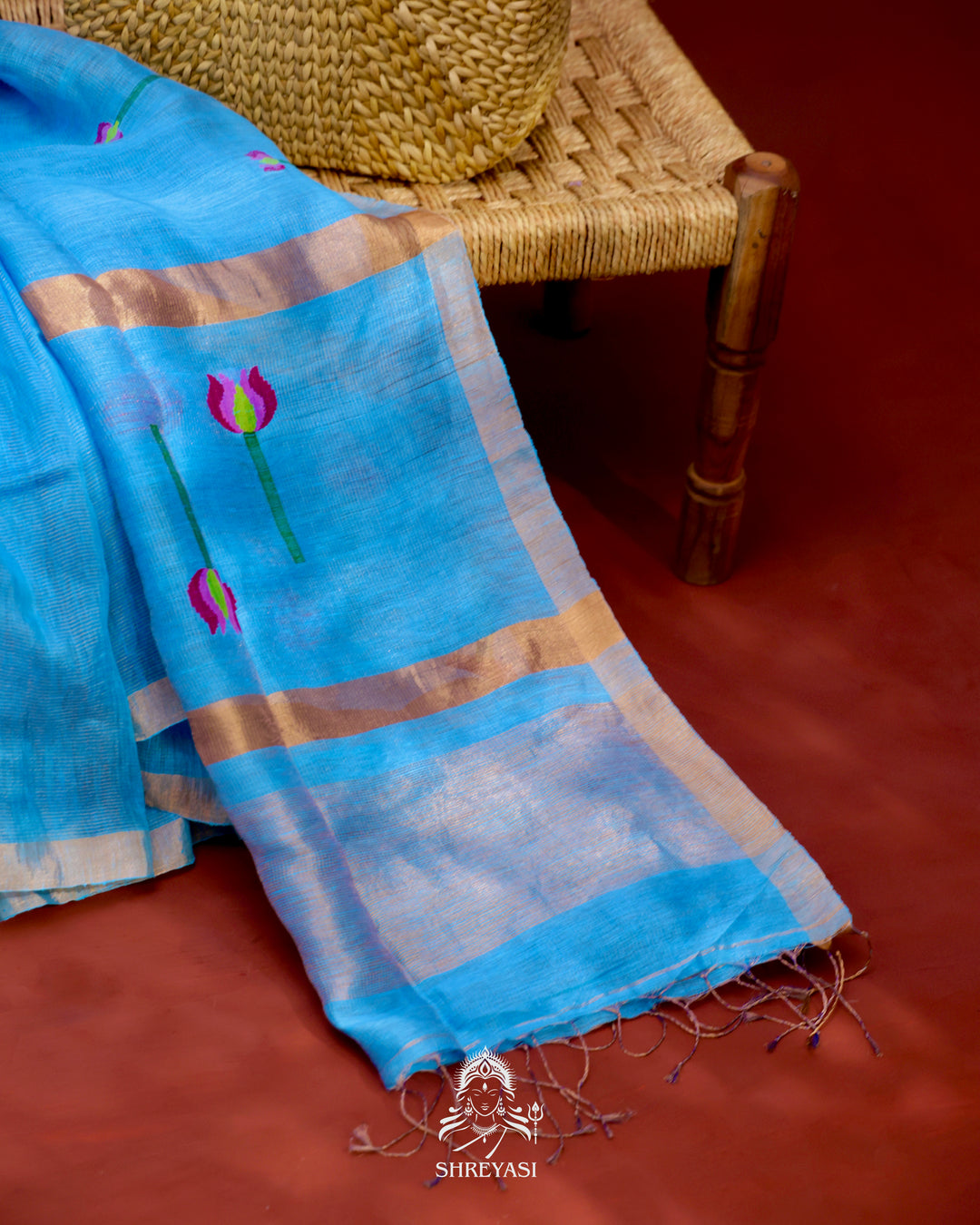 Silk Linen Saree