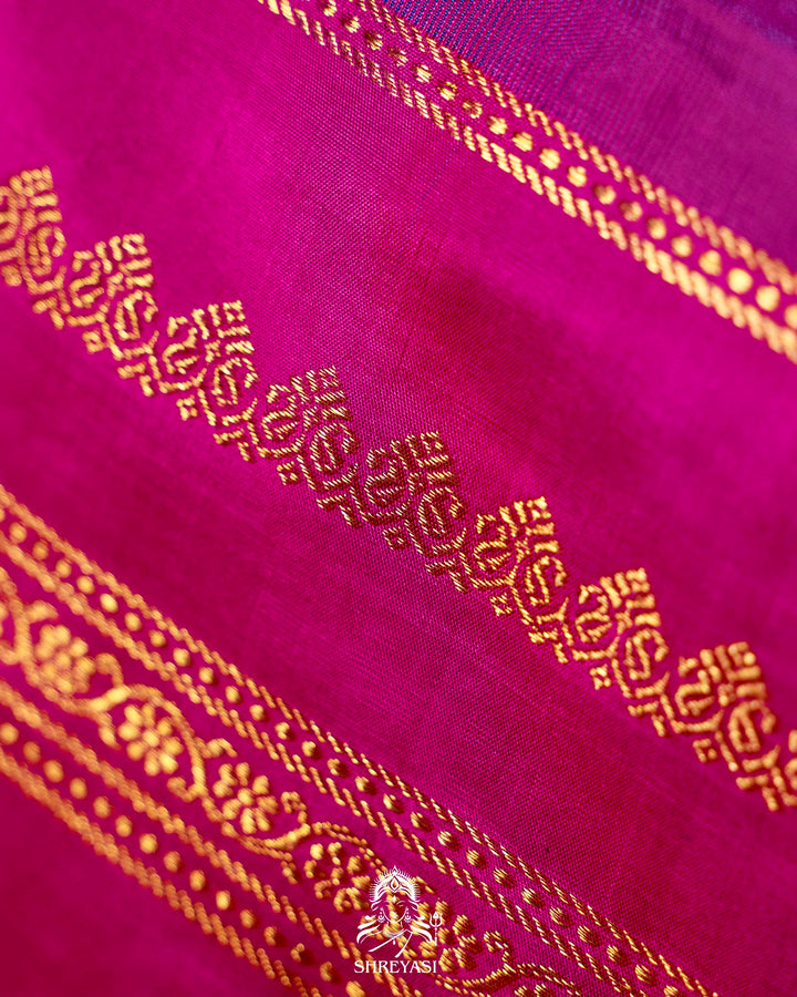 Traditional Tanjore Painting on Handloom Pure Kanjivaram Silk Sarees with Real Zari