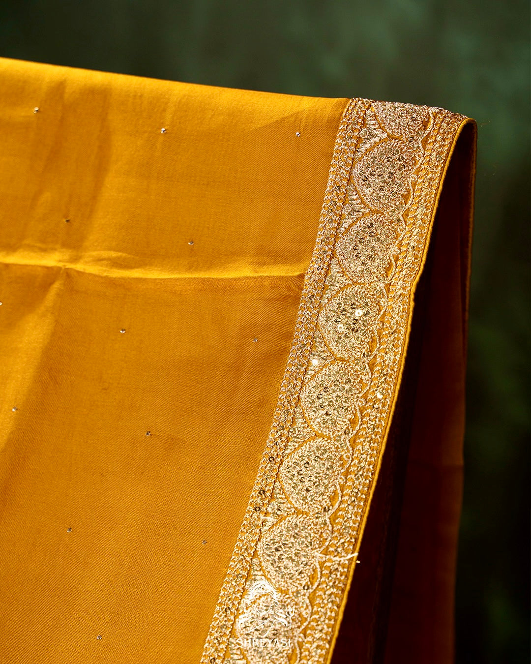 Pure Organza Silk Saree with Embellished Borders and Patola Print Silk Blouse