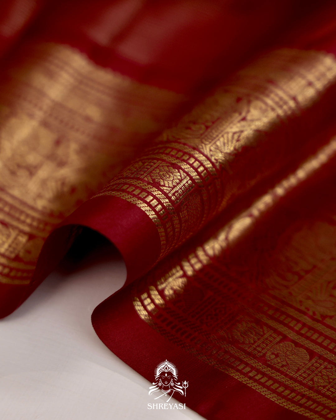 Handloom Kanjivaram Silk Saree with Real Zari